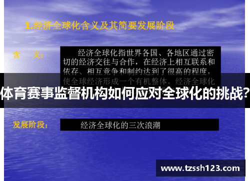 体育赛事监督机构如何应对全球化的挑战？